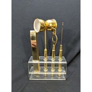 Vintage IKON 24k Taiwan - 4 Piece Bar Tool Set - Opener Jigger Knife Tongs‎
